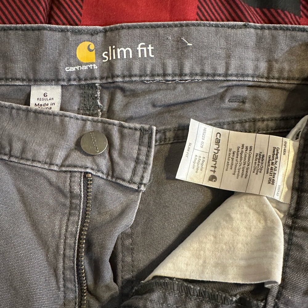 Carhartt Slim Fit Gray Jeans for Women